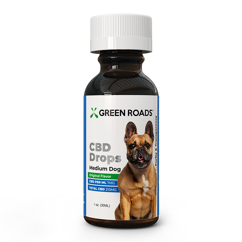 Green Roads Pet Cbd Drops Medium Dog 210mg Joyous Green